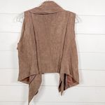 BCBGMAXAZRIA Fabian Raw Edge Faux Suede Vest Grey Dusk EUC, Small, MSRP $200 Photo 8