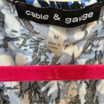 Cable & Gauge  short sleeve cold shoulder top Sz M Photo 2