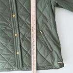 LL Bean Cozy Quilted Jacket Women Large Petite Green Olive Barn Riding Preppy Photo 8