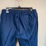 ONIA  large navy linen cotton stretchy pants Photo 3