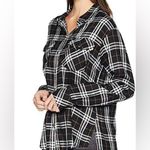 Sanctuary Boyfriend for Life Button Down Shirt Rebel Plaid Flannel Top Medium Photo 1