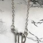 Virgo Horoscope Sign Charm Pendant Necklace Silver Photo 4