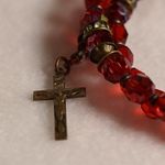 Source Unknown Rare Vintage Religious Catholic Aurora Necklace Clip Earrings & Coil Bracelet Photo 8