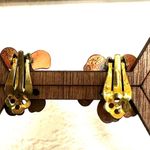 copper gems by Coppercraft Guild copper Flower Floral vintage clip on earrings Photo 6
