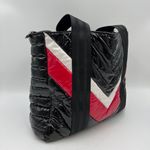 Think Royln Telluride Chevron Tote Quilted Puffer Black Photo 1