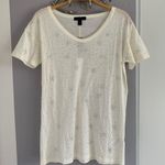 J.Crew  Ivory Rhinestone Pattern Tee Photo 18