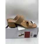 dv By Dolce Vita Women's Sharona Dual Strap Heeled Sandal Cafe/Tan 6.5 New Photo 11