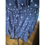 Francesca's Trixxi Francesca’s Navy Polka Dot Romper | Short Sleeve Mini Photo 2
