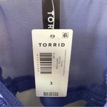 Torrid  Aphrodite Lace No Wire Babydoll Blue Slip Adjustable Spaghetti Straps NWT Photo 6