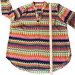 Cato  Woman Blouse Womens 22/24W Used Colorful V-Neck Pullover Photo 11