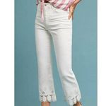 Anthropologie  Pilcro & The Letterpress Women's White High-Rise Flare Jean Size 2 Photo 1