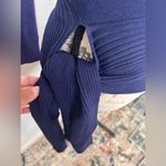 Gracia  One Shoulder Silky Knit Side Waist Belt Size S Photo 3