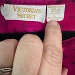 Victoria's Secret  Gold Label Vintage Night Gown Size‎ L Maroon Silky Mumu Photo 3