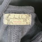 Free People Sz M Running Wild Bodycon Slip Dress Blue Faux Suede Photo 8