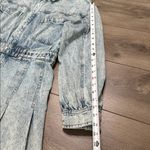 We The Free Free People Chain of Command Pleated Blue Mini Dress Size Large Photo 8