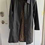 Newport News Black Trench Coat Classic Style Photo 0