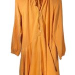 Magaschoni x Anthropologie Organic Gauzy Cotton Mini Dress in Turmeric Photo 1