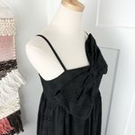 Hutch  Anthropologie Eyelet Bow Jumpsuit Black Sz S NWT Wide Leg Sleeveless Photo 7