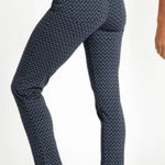 Betabrand  Straight Leg Dress Pant Yoga Pants Howlstooth Dog‎ Print Medium Petite Photo 0