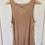 Michael Kors NEW women's XS thin ramie & viscose tank top NWD minor fabric pulls Photo 2