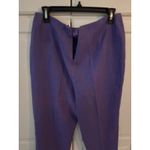 Muse Womens Purple Linen Blend Cropped Pants Size 10 Casual Photo 4