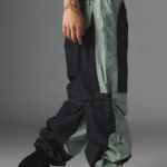 Urban Outfitters Black Gray Silence + Noise Lee Colorblock Moto Pant Joggers Photo 5