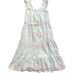 Draper James  RSVP Rainbow Embroidered Flutter Sleeve Sun Dress XS White Photo 4