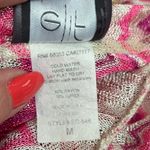 Jordan Taylor Pink and White Swim Coverup with V-Neck and Flutter Sleeves Photo 4