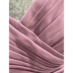 Azazie Strapless A-line Chiffon Ruched Bodice Grecian Gown Bridesmaid Lavender C Photo 5