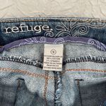 Refuge  Womens Flared Jeans Low Rise Denim Cotton‎ Stretch Medium Wash Size 9 Photo 6