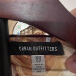 Urban Outfitters Women’s UO Sheer Marbleized Pattern Brown Multicolor Ruffle LS Top wTies Fairy Photo 5