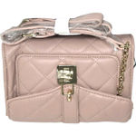 Bebe  Kellen Crossbody in Blush NWT Lock Gold Hardware Lamby Vegan Leather Photo 0