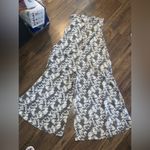 Nwot BUCKETLIST gray printed jumpsuit sold out wide leg boho western fall casual Photo 7