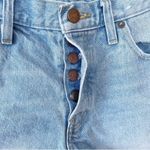 BDG Light Blue Distressed Raw Hem Button Fly Jean Shorts Size 29 Photo 2