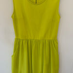 Bar III  neon green bubble dress size medium Photo 0