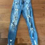 Lulus NWOT Cello light wash distressed skinny ripped jeans Photo 0