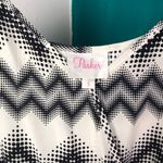 Parker  black and ivory silk Romper Photo 2