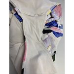 One Piece Sunseeker Swimsuit Size 4  Floral Low Cut V-Neck Sexy White Pink Blue Photo 7