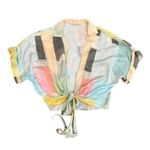Just BEE Queen Multi Tie Chiara Top in Multi, Size S Blue Photo 4