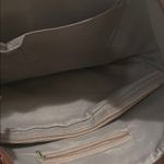 Elegant Brown Leather Tote with Braided Handles Photo 3