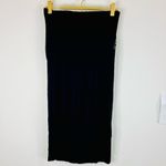 Fashion Magazine Black Tube Dress Small Stretchy 27” Length with Lace Accent Photo 7