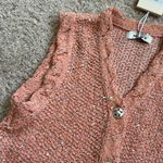 MINE tweed knit vest. S Pink Photo 4