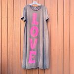 MAGNOLIA PEARL “Love” maxi tee dress, one size Gray Size undefined Photo 4