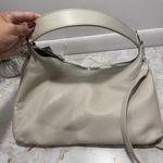 Massimo Dutti NWT  Nappa Leather‎ Bag With Double Strap In Cream Photo 12
