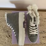 Madden Girl Shadow-F Grey Felt Lug-Sole High-Top Sneakers Photo 14