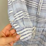XIRENA Blue Striped Gauzy‎ Long Sleeve Swim Cover Up Tunic Size Small Photo 4