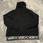 Vans  Black Hoodie with White Checkered Lining Photo 1