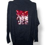 525 America  Big Sequence Cotton Cashmere Oversized High Low Sweater Photo 0