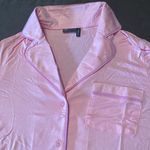 ASOS Design Women’s Long Sleeve Shirt & Pants Pajama Set Pink Piping Size 4 NEW Photo 8