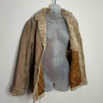 Giacca Vintage Penny Lane Genuine Leather Hippy Coat Tan brown medium jacket Photo 7